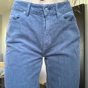 Blue corduroy mom jeans from pacsun